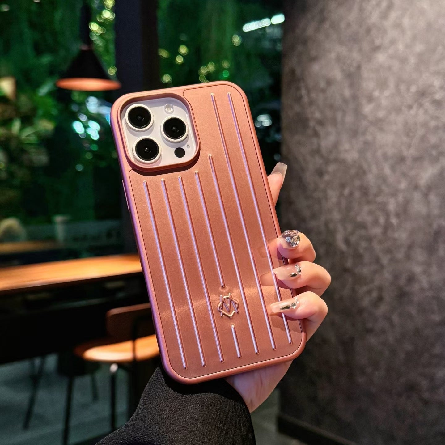 New Aluminum Alloy Apple/Red Suitcase-Style Full-Cover Phone Case Suitable for iPhone 16/15/14/13 Metal Models eprolo