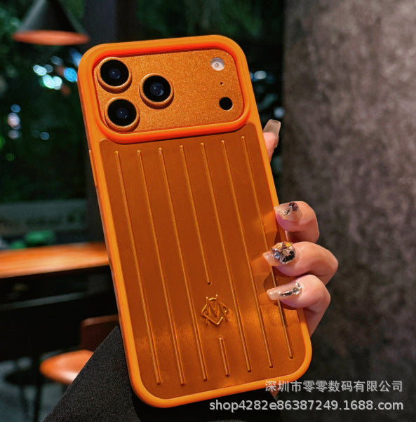 New Aluminum Alloy Apple/Red Suitcase-Style Full-Cover Phone Case Suitable for iPhone 16/15/14/13 Metal Models eprolo